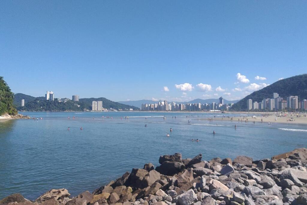 Apartamento Vista Mar Santos Exterior foto